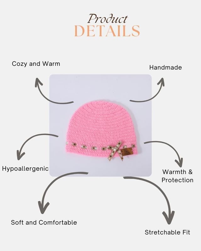 Image of Handmade Woolen Cap for Kids