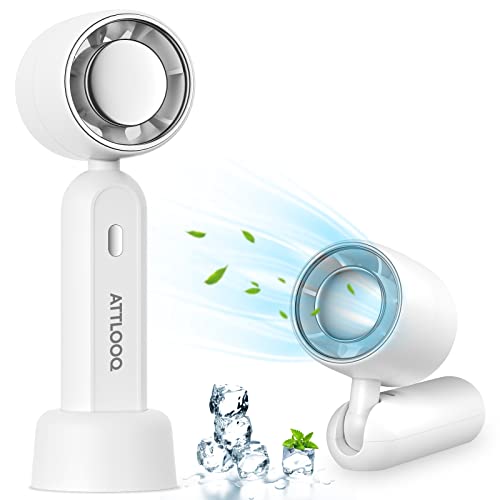 Ventilador De Mano Portátil, Ventilador De Mano Con Batería Recargable USB, Ventilador De Escritorio Plegable Ajustable De 3 Velocidades Con Soporte Para Mujeres, Hombres, Hogar, Viajes Al Aire Libre