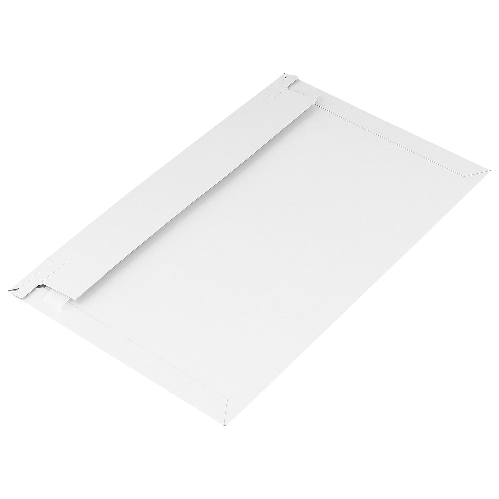 JAPCHET 25,4 x 15,2 cm starre Versandtaschen, flache Foto-Dokumenten-Versandtaschen mit selbstklebendem Verschluss, weiße Kartonumschläge für den Versand von CDs, Fotos, Dokumenten, Papieren, 200