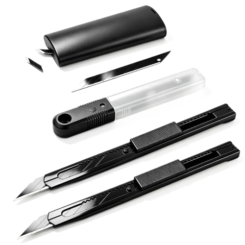 2-Pack 9mm Utility Knife Set with Blade Disposal Container...