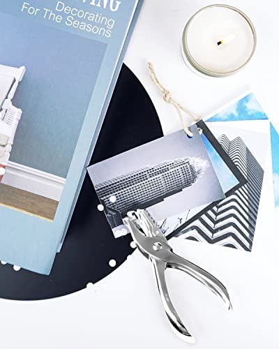 2 Pcs Hole Punch, 1/4 Inch And 1/8 Inch Single Hole Punch, Mohern Hole Puncher Single, Hole Puncher For Crafts, Tags, Tickets, Circle Paper Punches With 6 Sheet Capacity For Home, Office, School #TOP5