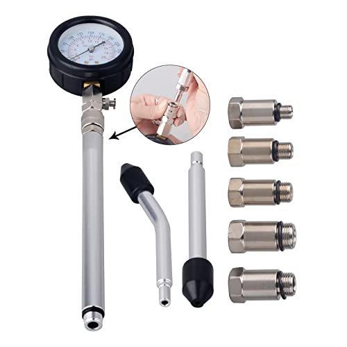 Image of DAYUAN Professional Petrol Engine Compression Tester Kit (Dark Blue- 11Pcs)
