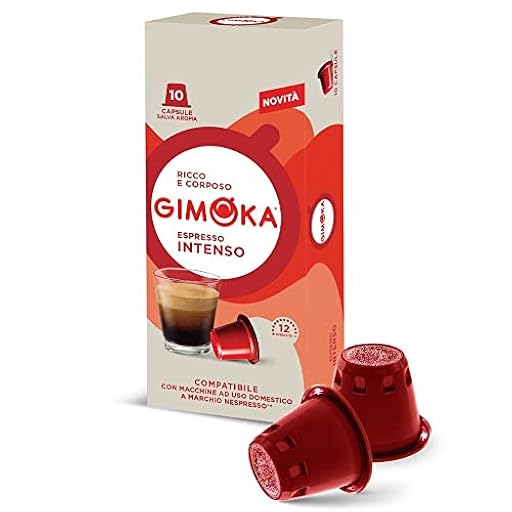 Gimoka Mezcla de Café Espresso Intenso, intensidad 12/13-100 Cápsulas - Compatibles con Máquinas de Café Nespresso* para uso doméstico - Producido en Italia - 10 paquetes de 10 | Ya disponible en tu tienda friki favorita! En mundofriki.es!