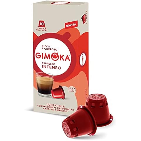 Gimoka - Nespresso Compatible Coffee Capsules - 100 Pods (Intenso) Cover