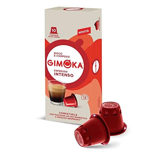 Gimoka - Compatible Para Nespresso - Cápsulas Plástico - 100 Cápsulas - Sabor INTENSO - Resistencia 12 - Made In Italy