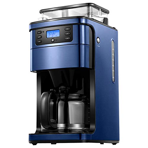 GLJTUO Kaffeemaschine Kaffeemaschine Maker Grinder American Italian WiFi Fernbedienung Hohe Kapazität DREI-Geschwindigkeitseinstellung Interessant