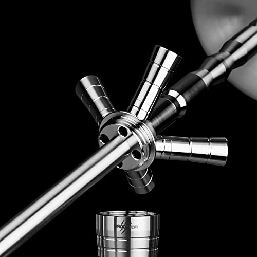 Brodator Shisha 550 Eagle - Shiny Blue | Wasserpfeife aus Edelstahl im Komplett-Set – Bild 5