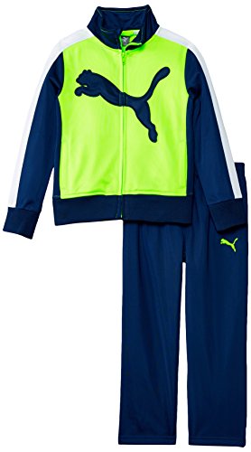 PUMA Toddler Boys' Track Set, Active Green, 3T