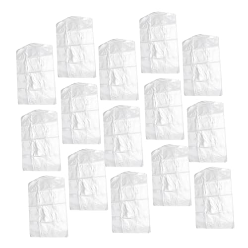 Healifty 100pcs Hanging Garment Bags Reusable Clothes Covers for Clothing Shop Dustproof and Suit Protectors for Travel and Storage