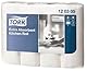 Tork Extra Saugfähige Küchenrolle Weiß, Premium, 3-lagig, 4 x 51 Blätter, 120305