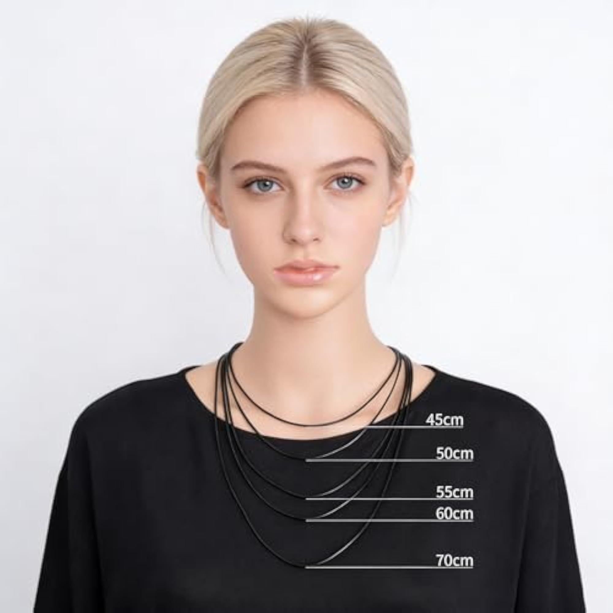 10pcs Black Leather Necklace Cord Chain, Craft Supplies