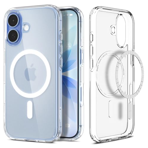 Image of Spigen for iPhone 17 Case, Ultra Hybrid MagFit [TPU Covered Camera Control] [Anti-Yellowing] [Compatible with Magsafe] - Frost White