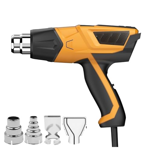 Heat Guns LCD 220V Heat Gun 2000W Variable Advanced Electric Hot Air Gun Advanced Hot Air Gun Temperatures Adjustable Electric Heat Gun (Red)