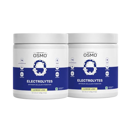 Image of OSMO - Electrolyte Hydration Blend (Advanced Salts + Taurine & Vitamins) | Lemon & Lime (540g, 2X45 Servings) | Zero Added Sugar