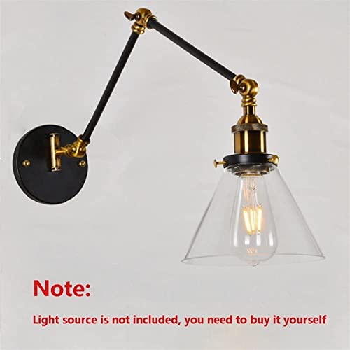 Luz de tocador de baño apliques vintage de cristal orientables 4