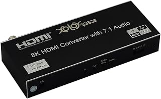 31HT 8K 60hz HDMI Audio Extractor Separates one Source to TV, HDMI Audio only and Optical/coaxial / 3.5mm