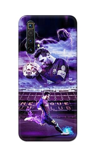 Image of Printed Hard Back Cover Case for Realme X3 | X3 SuperZoom | Realme X50 5G Back Cover (Famous Football Player) -1111