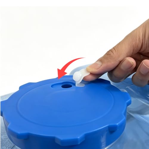 Contenedor de Agua de 4 Galones con Grifo, Cantimplora Portátil para Camping, sin Fugas, para Almacenamiento de Agua al Aire Libre miniatura 4