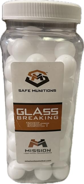 Less Lethal Kinetic Projectiles .68 Caliber Hard Plastic Launcher Projectiles 125 Count