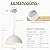 HOLOHATAL White Pendant Lights, 11.8 inch Pendant Lights Kitchen Island, Farmhouse Pendant Light Fixtures (White Inside), Industrial Pendant Lighting for Dining Room, Bedroom, Hallway (1 Pack)