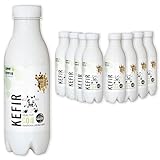 Live Kefir Gut Health, Healthy Cow Probiotic Kefir Milk Drink. Traditional, Naturally Made from Authentic Kefir Grains. Live Cultures, No Additives or Added Sugars. 8 x 500ml