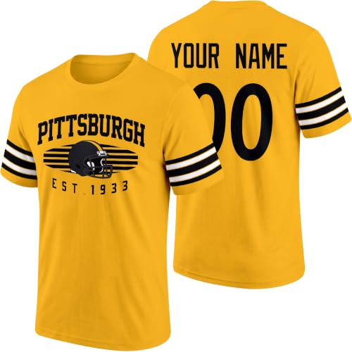 Image of T-Shirt Custom Name and Number Personalized Gifts | Crewneck Short Sleeves T-Shirt for Men S-4XL