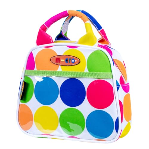 Micro | Enfants Sac à Main | pour Mini/Maxi | Accessoire de Trottinette | 100% Polyester | 2+ ans | Pois Fluo