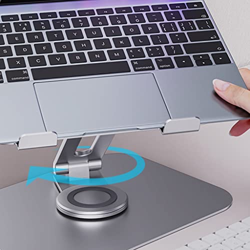 Soporte para computadora portátil escritorio elevador plegable de aluminio silver 8