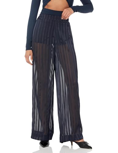 The Drop Women's Sky Captain Sheer Striped Pant With Short by @signedblake2