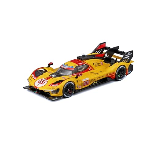 Bburago FERRARI RACING 499P LE MANS HYPERCAR(2024) AF CORSE #83 - DELUXE HARD CASE - 1:43 Scale - Incredibly Detailed Die-Cast Replica Collectible Race Car Model, Multiple Colours