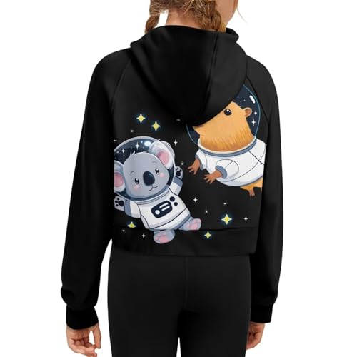 Uourmeti Long Sleeve Half Zipper Hoodies for Girls Active Sweatshirts with Kangaroo Pockets2