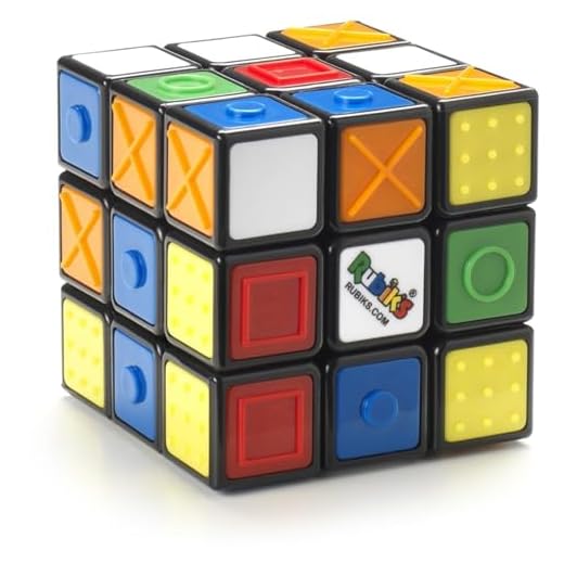 RUBIK'S - Cubo Rubik SENSORIAL 3x3 - Cubo Mágico para Desafiar la Mente - Juego de Rompecabezas - 6065556 - Juguetes Niños 8 Años - Regalo Niño 8 Años +