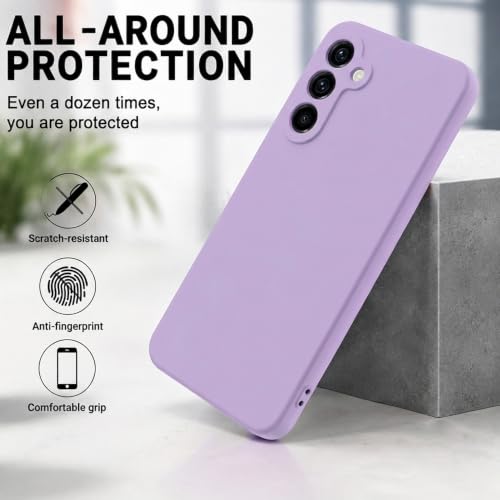 Image of Back Cover Compatible with Samsung Galaxy S26 5G | Full Camera Protection | Premium Liquid Silicon Case | Flexible Bumper Case for Samsung Galaxy S26 5G (Purple)