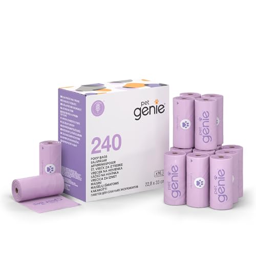 Pet Genie Bolsas para excrementos de perros en un rollo, a prueba...
