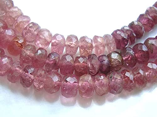 Perles tourmaline rose facettée 4mm pour fabriquer vos bijoux d'été