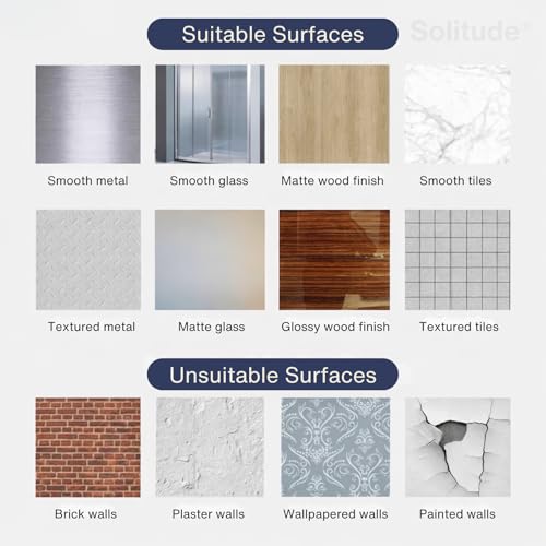 Image of Solitude 10 Pieces Self Adhesive Photo Frame Hangers | Nail Free Wall Hooks for Hanging Picture Frames, Wall Clocks, and Mirrors | Heavy Duty No Drilling Sticky Hooks for Home and Office