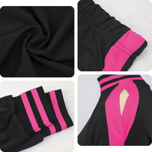 Image of TOPONSKY Womens 2 Piece Sports Outfit Tracksuit Shirt Shorts Jogger Bodycon Sets