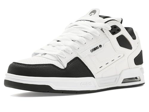 Osiris Mens Peril White/Black/Grey 5.5 Medium