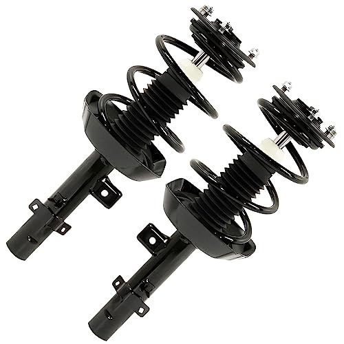 Image of Detroit Axle - 2.4L Front 6pc Suspension Kit for 13-16 Honda Accord, 2 Steering Knuckles and Wheel Bearing Hubs 2 Struts & Coil Spring 2 Sway Bars 2013 2014 2015 2016 Replacement