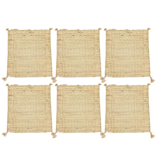 Handmade Original Kusha Grass Aasan for Puja, Yoga, Pranayam, Meditation Pooja Floor Meditation Prayer Sitting/Aasan Chatai/Kusha Grass Assan (Set of 6)-picture-25
