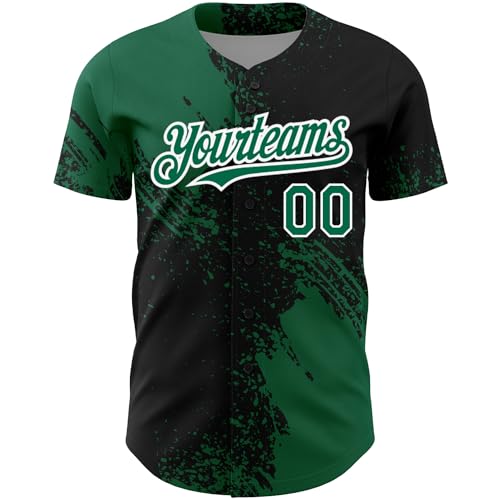 Custom Baseball Jerseys Team Uniform Personalized Brush-Style Baseball Shirts Button Up Stitched Men Women Youth Boys miniatura 2