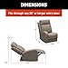 THOMAS PAYNE Signature Seismic Series Driftwood RV Theater Seating Right Arm Recliner with Power Adjustable Lumbar, Headrest, Reclining, Heating, Massage, Integrated Cupholder Controls - 2024044196