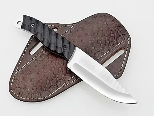 Nice Hand Made High Carbon Steel Skiner Knife, Hunting Knife For Skinning, Survvial For Camping And Hiking With Beautiful Leather Sheath. (Brown) #TOP2