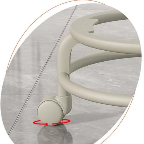 WOOYOO 作業椅子 ロースツール 360°回転