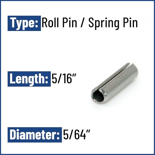 Asmc Industrial 0000-209524 5/64 X 5/16 Roll Pin / Spring Pin - Stainless Steel 420 - Hardware Pin thumb #1