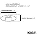 DORSAL Aero Roof Rack Pads - Sunguard (No Fade) for Factory and Wide Crossbars - Pack of 2 for Surfboards Kayaks Sups Snowboards PVC 20