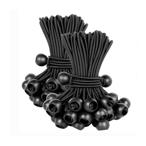 Cord Tensores Elásticos con Bola, Cuerdas De Bungee con Bolas, Correas De Expansión para Lona, Piscina, Acampar, Toldos, Banderas