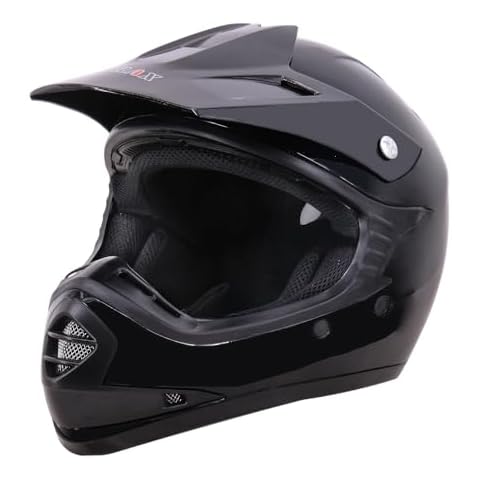 Zorax Black M Kids MX Helmet Cover