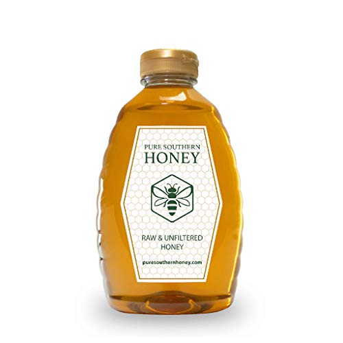 100% Authentic, USA - Made Raw Unfiltered Honey, Pure Southern