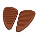 Protection Réservoir Motos Moto Caoutchouc Vintage Réservoir De Gaz Genouillères Panneau Latéral Coussin De Traction Autocollant pour Harley Café Racer Classique Universel (Color : Brown)